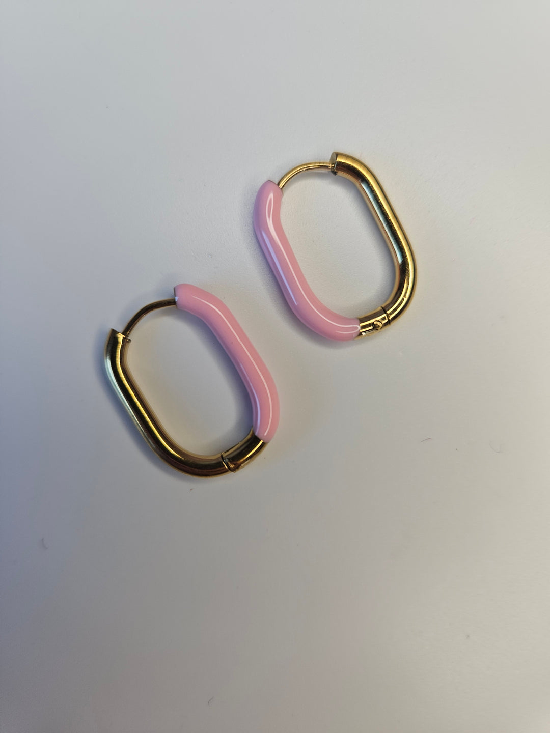 Créoles couleur or et rose